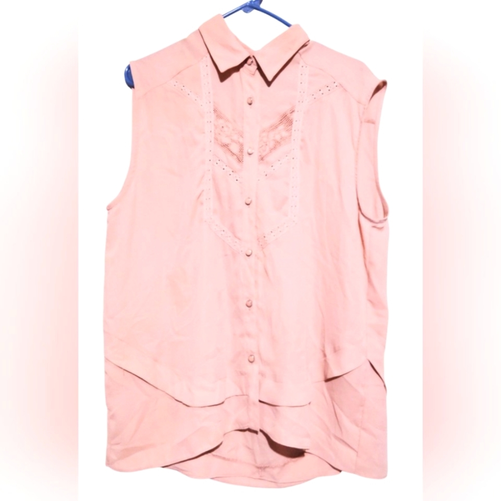 Lapis Blouse Sleeveless Tops For Women Mauve Pink Size XL